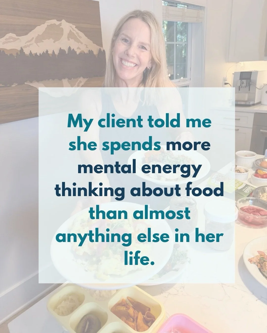 I wasn&rsquo;t surprised when my client told me that food alone causes her the most time wasted and stress in her week. And she&rsquo;s a busy lady. I hear this all the time from my clients.

Women in midlife are carrying so much. Work. Family. Their