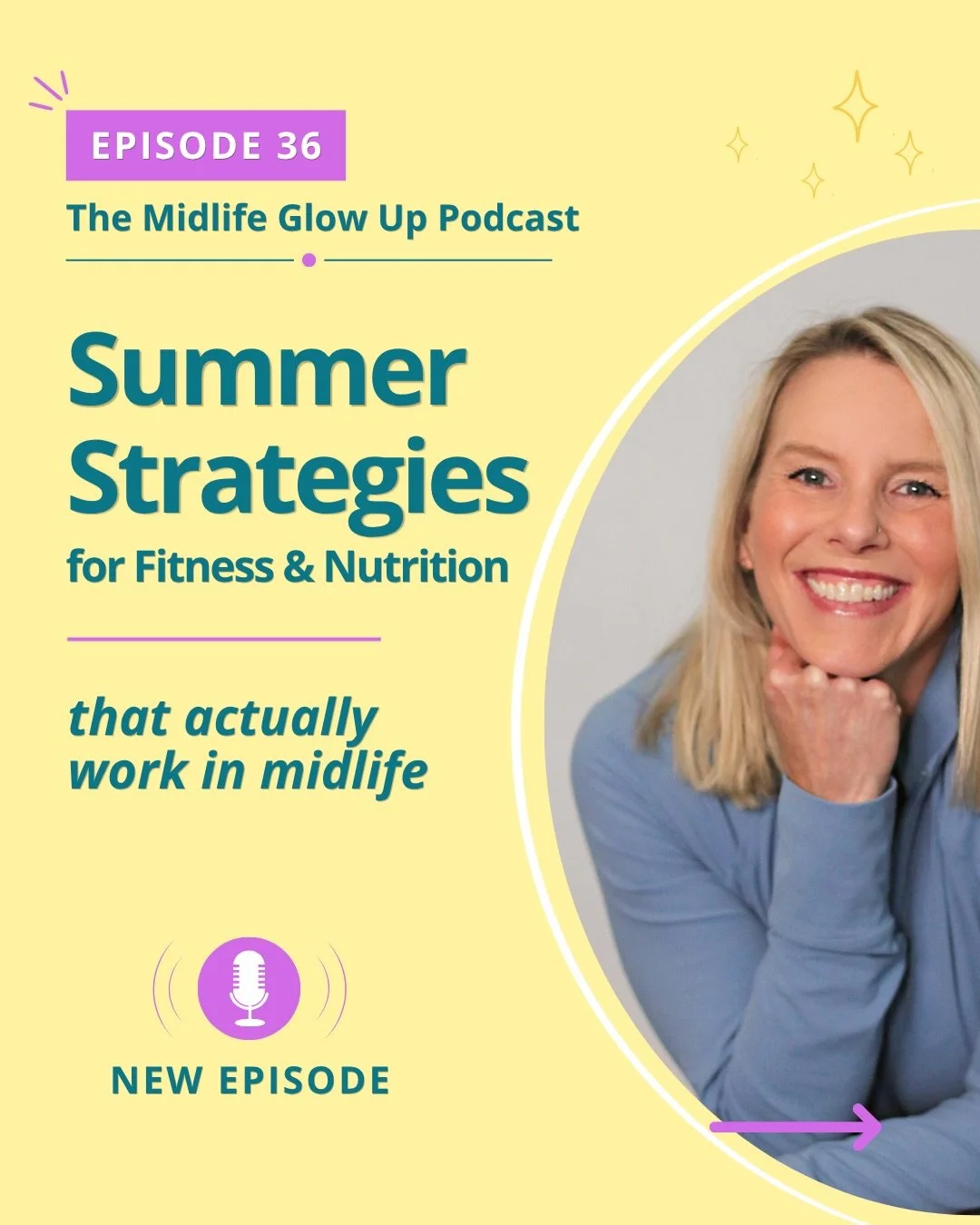 Summer can either throw your routine off completely&hellip; or it can become the season you finally get intentional.

In Episode 36 of The Midlife Glow Up Podcast, we&rsquo;re talking about summer strategies for fitness and nutrition that actually wo