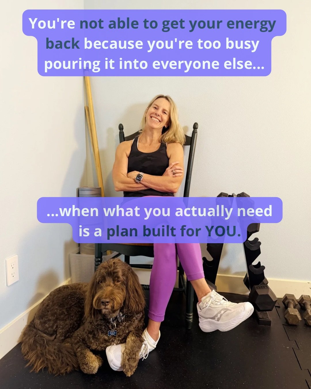 You&rsquo;re not able to get your energy back because you&rsquo;re too busy pouring it into everyone else, when what you actually need is a plan built around YOU.

The exhaustion you feel isn&rsquo;t a sign that something&rsquo;s broken in you. You&r