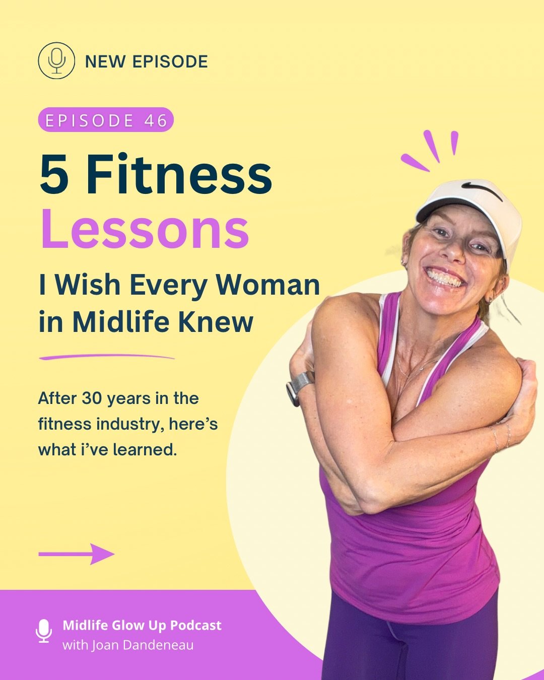 After 30 years in the fitness industry, I&rsquo;ve learned that fitness doesn&rsquo;t need to be complicated.

In this episode, I&rsquo;m sharing 5 fitness lessons I wish every woman in midlife knew:

1️⃣ Consistency matters more than intensity.
2️⃣ 