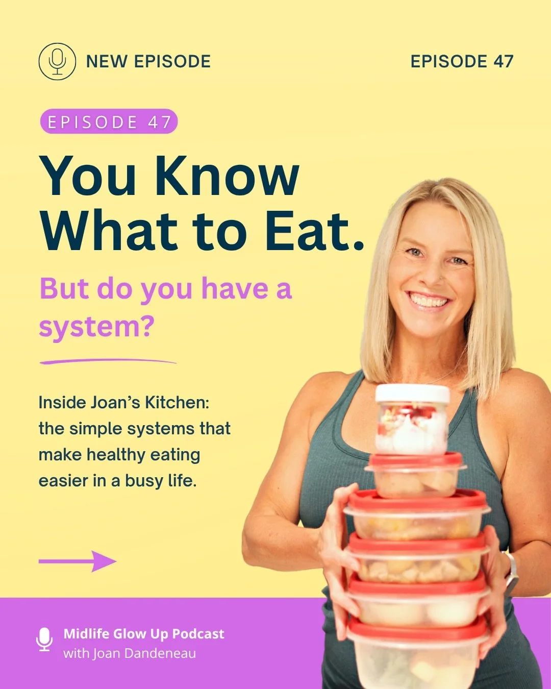 You know what healthy eating looks like.

But when your schedule gets busy, knowing what to eat and actually making it happen consistently are two very different things.

That&rsquo;s why I created Joan&rsquo;s Kitchen.

In Episode 47, I&rsquo;m taki