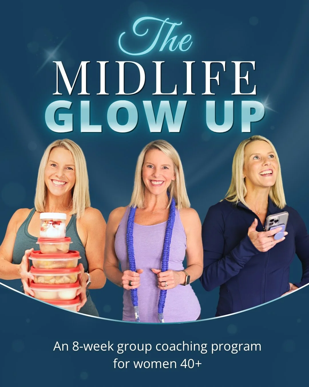 The Midlife Glow Up is BACK! 🎉

What if, instead of waiting until January to focus on your health, you spent the next 8 weeks building the habits you want to take into the new year?

Imagine entering 2027 already feeling stronger, more confident, an
