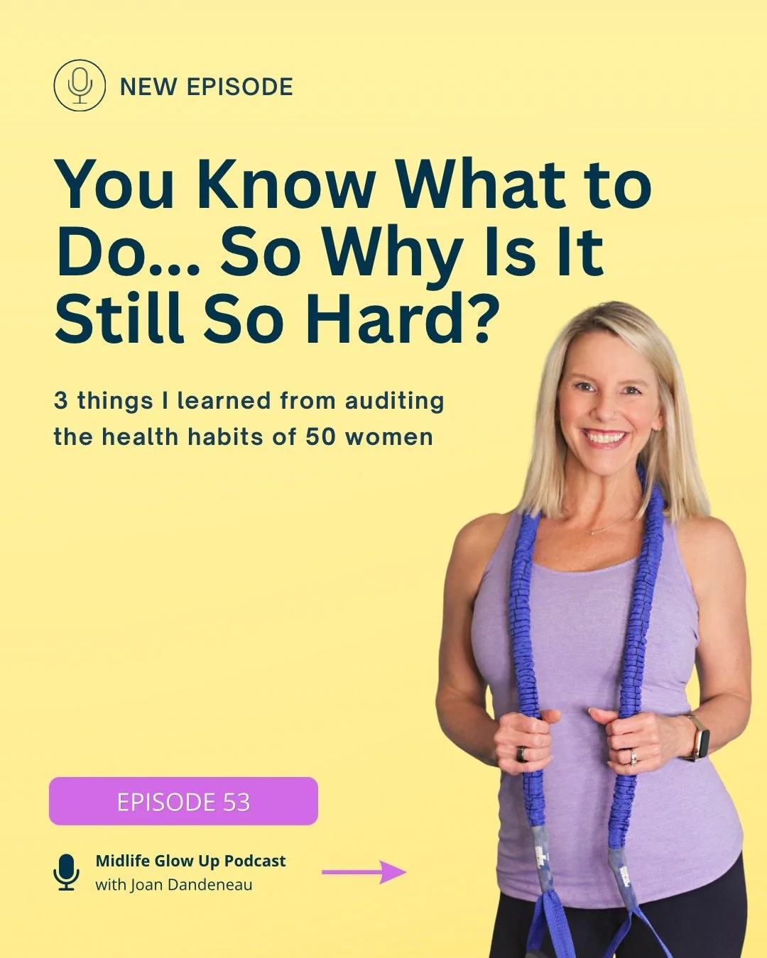 Knowing what to do is one thing. Actually doing it consistently is another.

After working with about 50 women through the Midlife Health Audit, I noticed the same three challenges coming up again and again:

✨ They already had the information. They 
