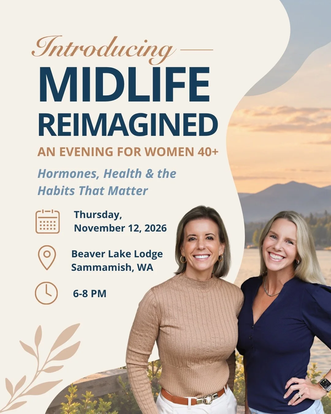 📣 Calling all our Seattle-area ladies! We&rsquo;ve got something exciting to share with you!

We&rsquo;re thrilled to announce MIDLIFE REIMAGINED: Hormones, Health &amp; the Habits That Matter! 🎉

Over the past year, we&rsquo;ve had so many convers