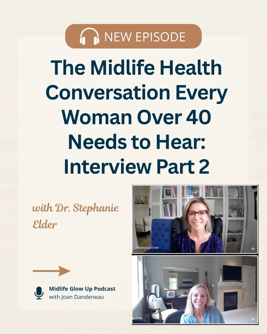 And here&rsquo;s the SECOND episode of The Midlife Glow Up Podcast featuring Dr. Stephanie Elder!

I&rsquo;ve had the privilege of interviewing Stephanie twice, and in this conversation, we go a little deeper into how we can better support our health