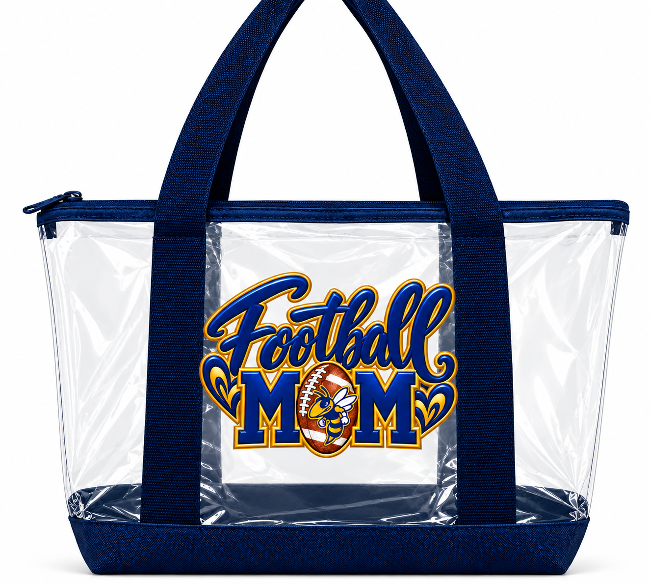 TCC Football Mom Clear Tote Bag