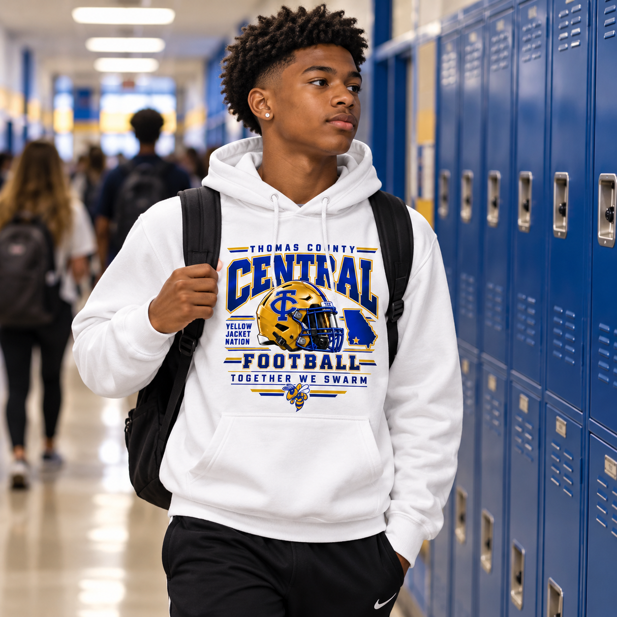 Central Hallway Yellow Jacket Pride.png