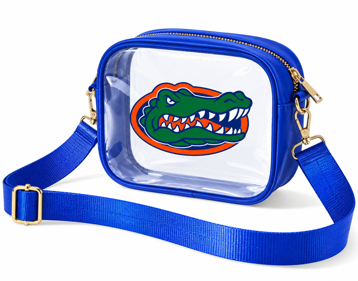 Clear Blue Gator Logo Crossbody Bag.png