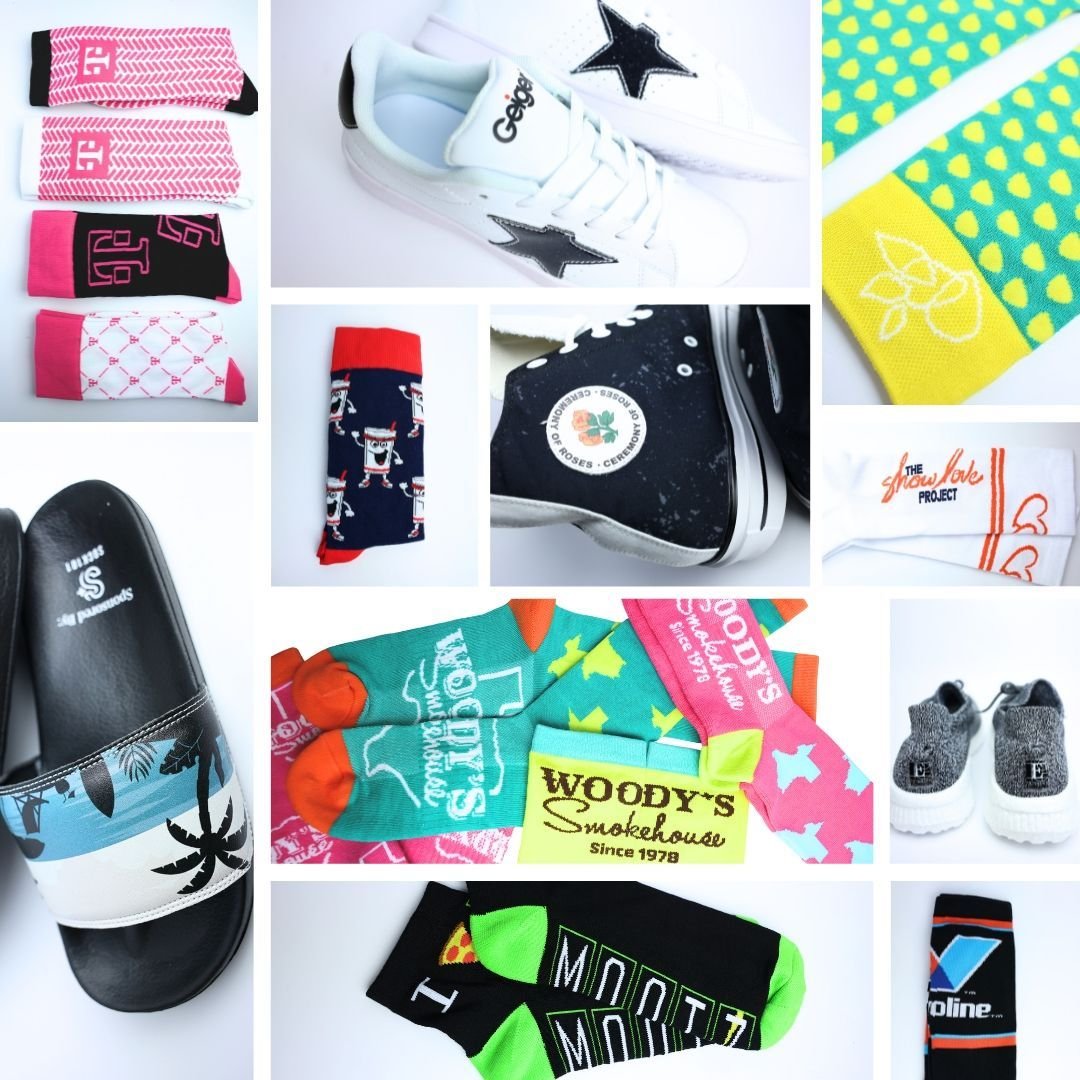 🌟✨ Friday Features alert! 🌟✨ 

Check out these warehouse finds that have us swooning! From custom sock packs to sewn on patches, we've got your sock and shoe game covered! 😎💥 Don't miss out &ndash; swing by every Friday for a fresh dose of our fe