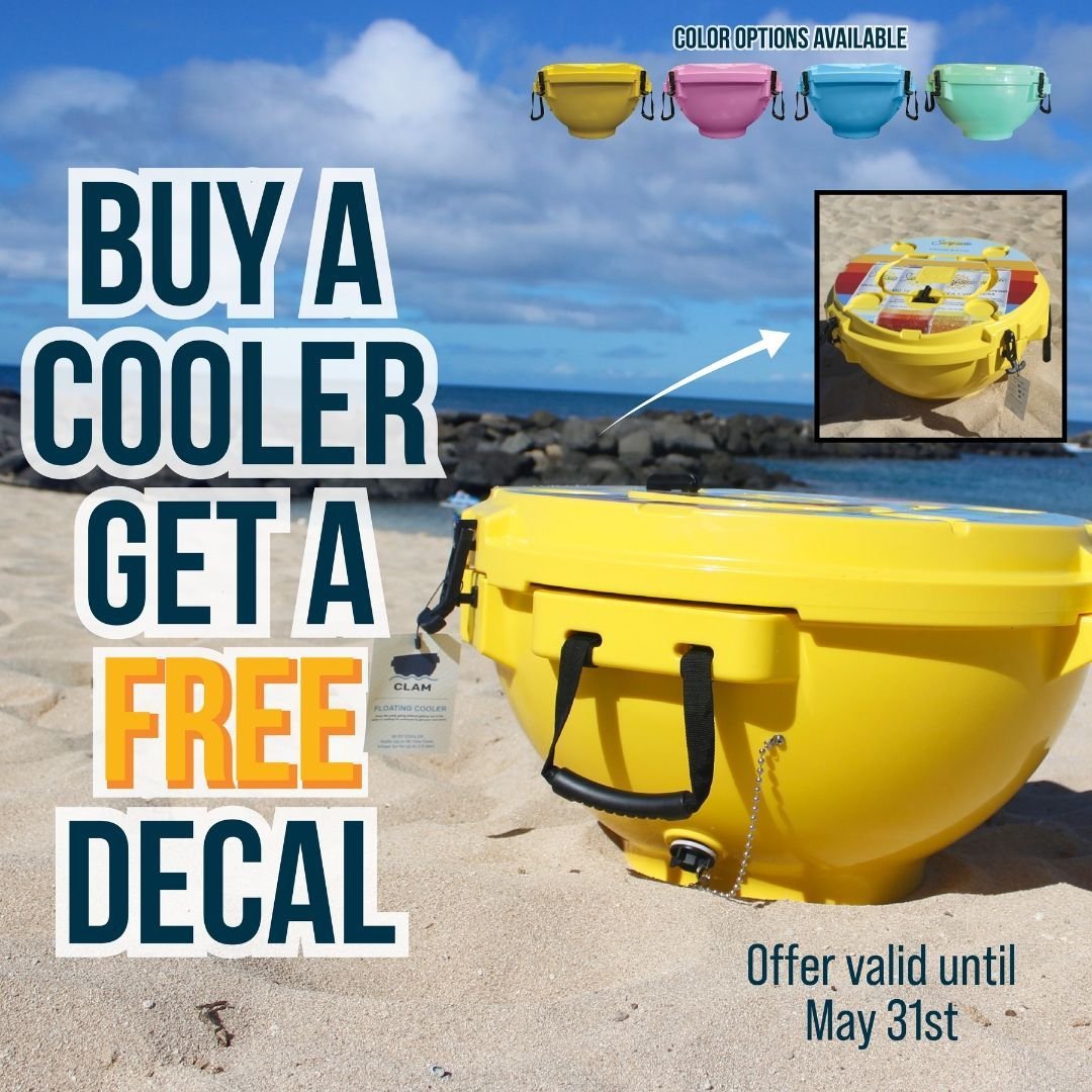 16 DAYS LEFT!! 

Thinking about grabbing a floating cooler? Now's the perfect time! Buy one before the end of May and get a free decal! 🥤💦 Holds 58 cans, keeps ice for 3 days, and is built to last. Nothing beats our custom floating cooler for Summe