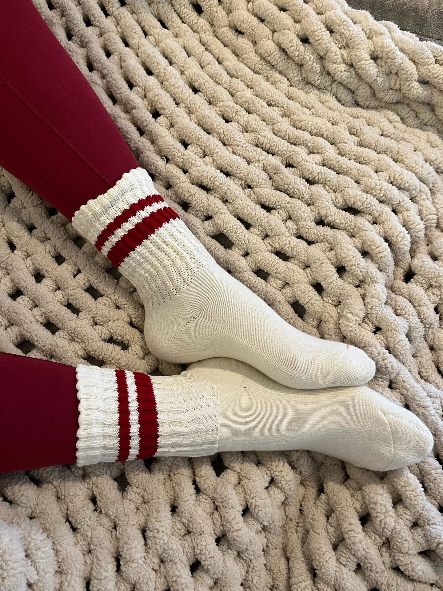 Cozy season is here 🧦✨ Wrap your clients (and your brand) in warmth with our Slouchy Midi Socks &mdash; ultra-soft, chunky ribbed, and effortlessly relaxed. With up to 6 colors, you can design the perfect branded pair to keep your clients comfy and 