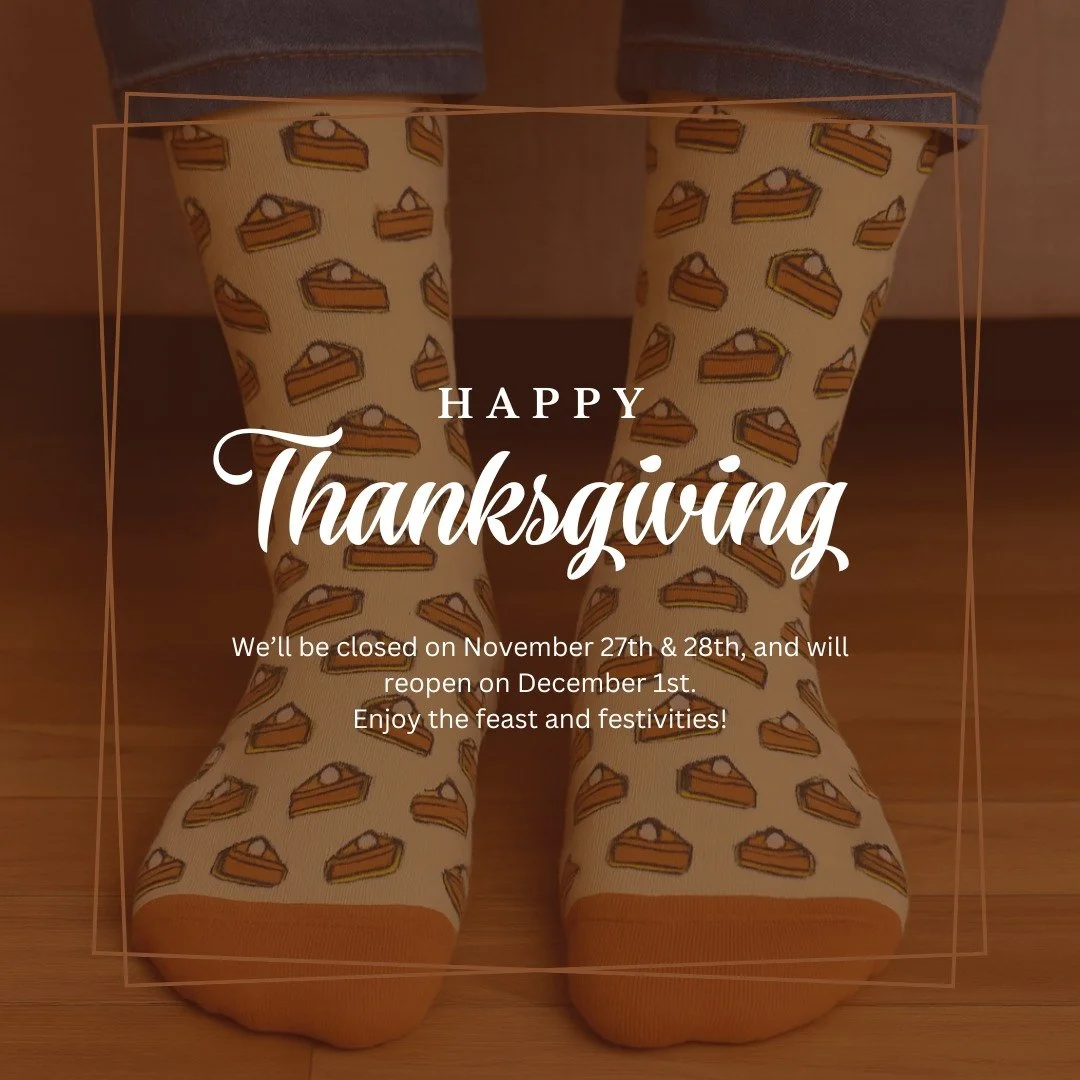 Happy Thanksgiving from all of us at Sock101! 🦃🍂

Just a quick heads-up that our office is closed today, Thursday, November 27th and tomorrow, Friday, November 28th so our team can celebrate with loved ones. We&rsquo;ll be back to normal business h
