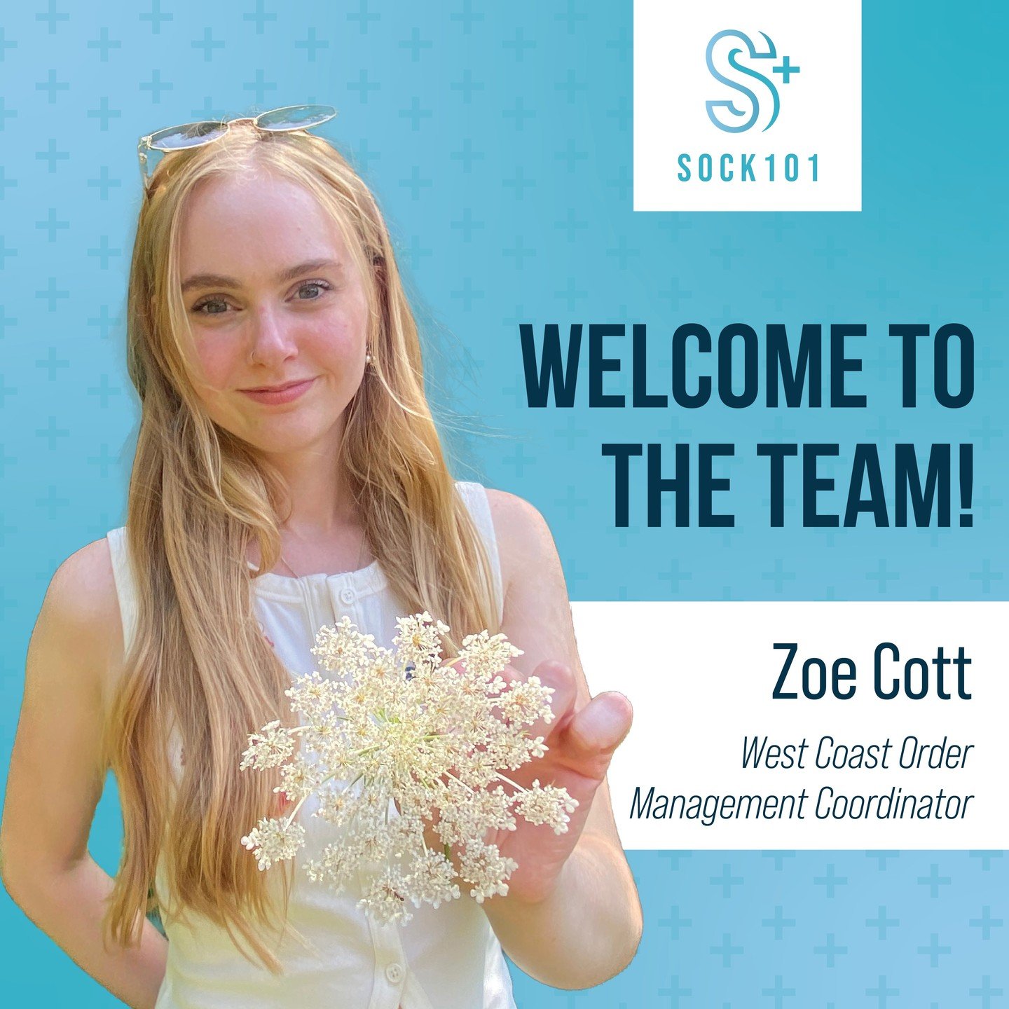 Please help us welcome Zoe to the Sock101 team! 🎉

Zoe joins our West Coast team as our new Order Management Coordinator, and we&rsquo;re excited to have her on board!

Before Sock101, Zoe worked in the electronics industry where she planned and org