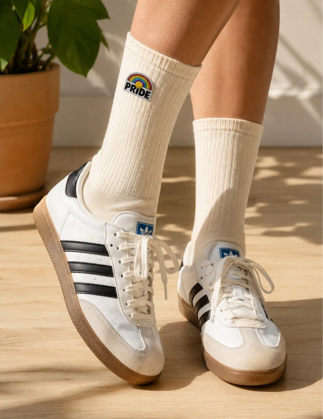 Your Pride merch doesn&rsquo;t have to scream to make a statement 🌈✨

Minimal is having a MAJOR moment right now &mdash; clean designs, subtle details, and merch that feels wearable long after June. These athletic crew ribbed socks with a heat trans