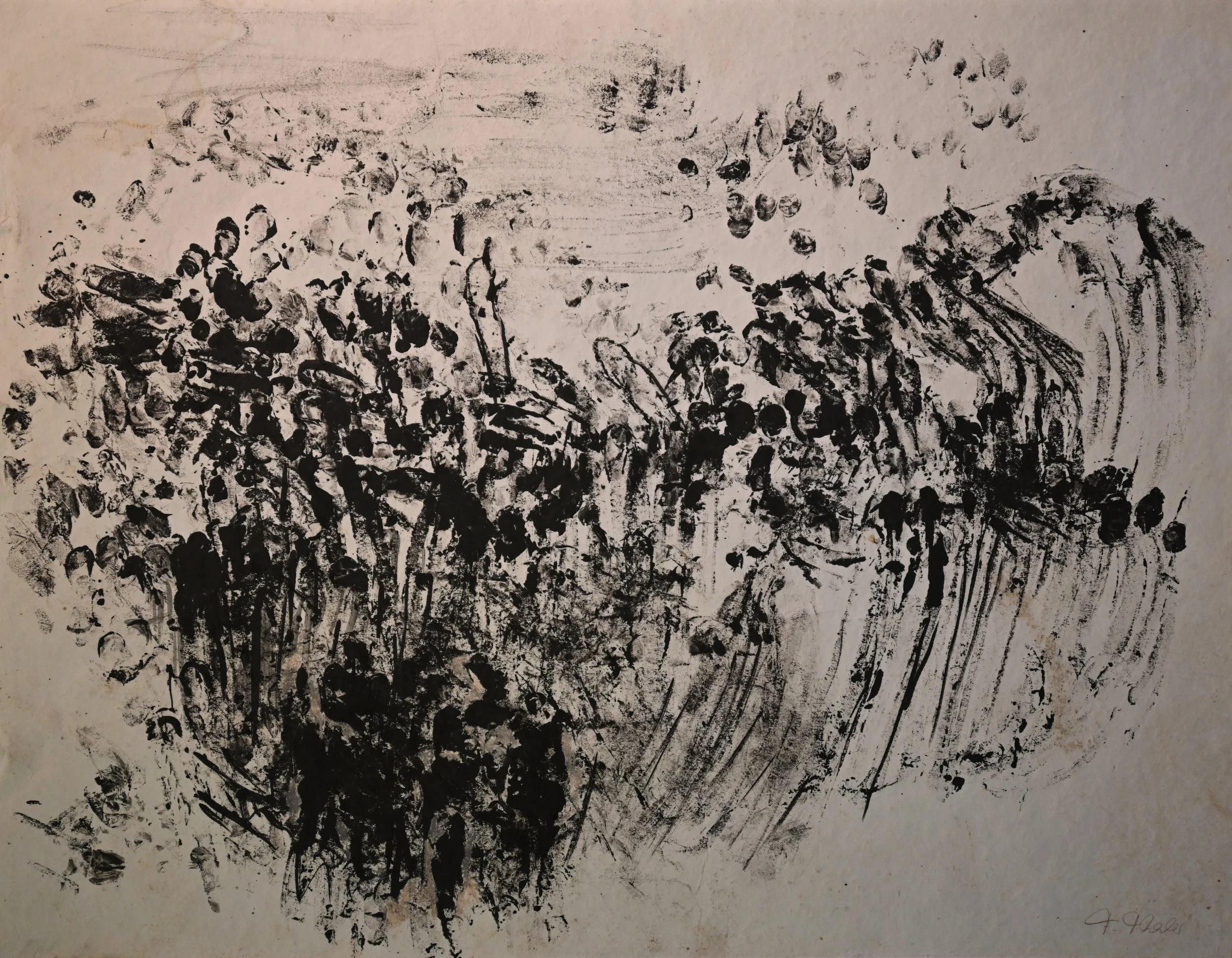 Friederike Thaler, Tinte auf Papier, 76 x 56 cm (Nr.1)