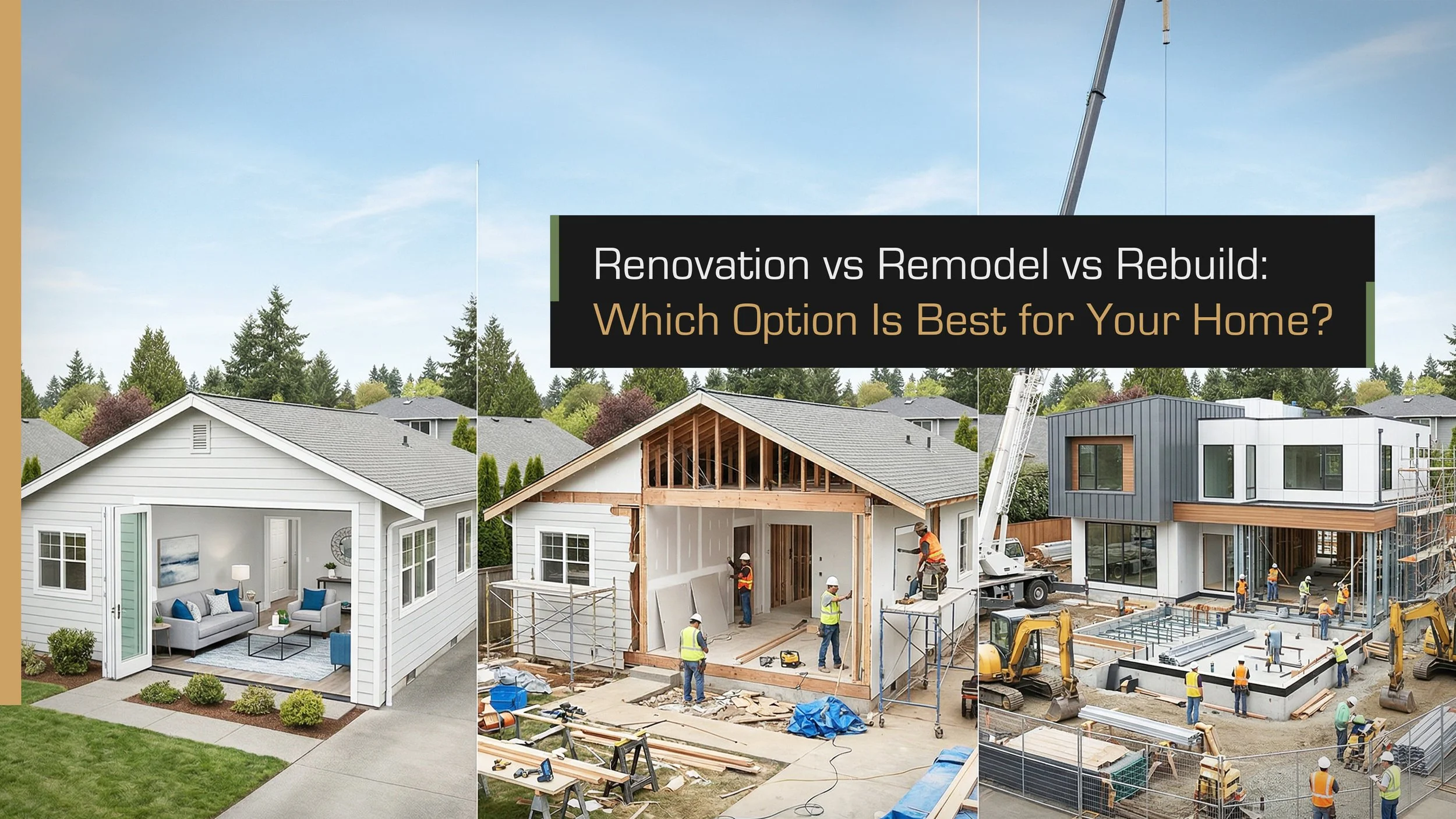 Renovation vs Remodel vs Rebuild: Which Is Right?