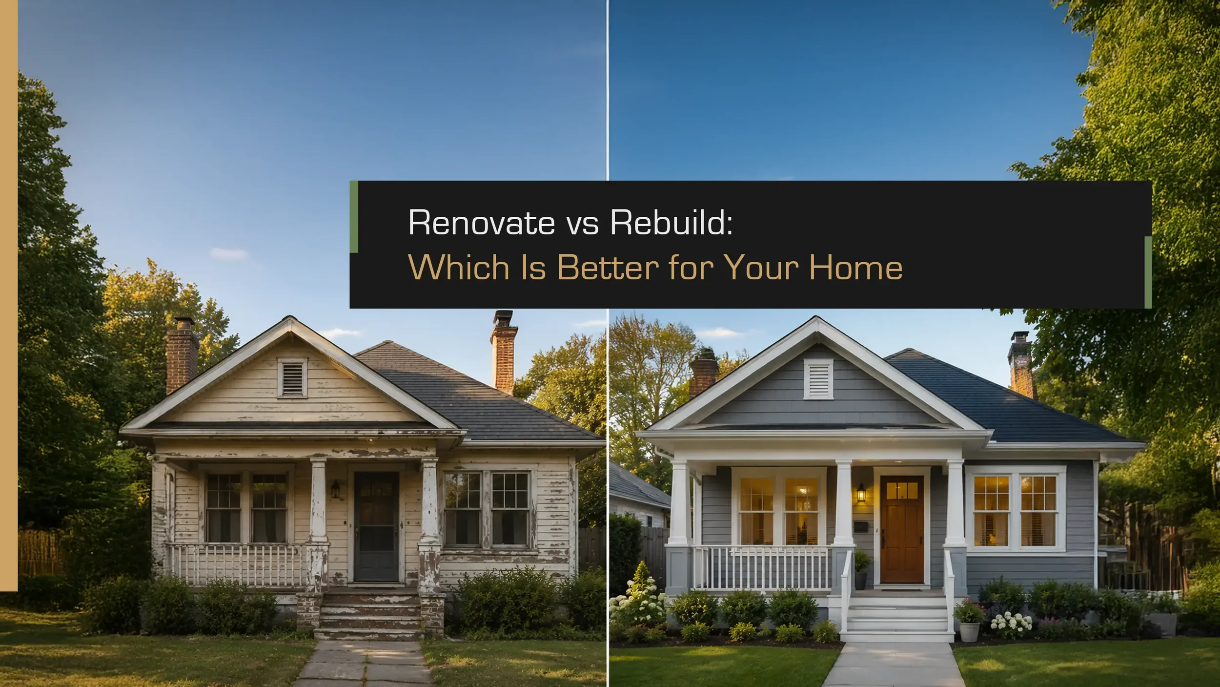 Renovation vs Remodel vs Rebuild: Which Option Is Best for Your Home?