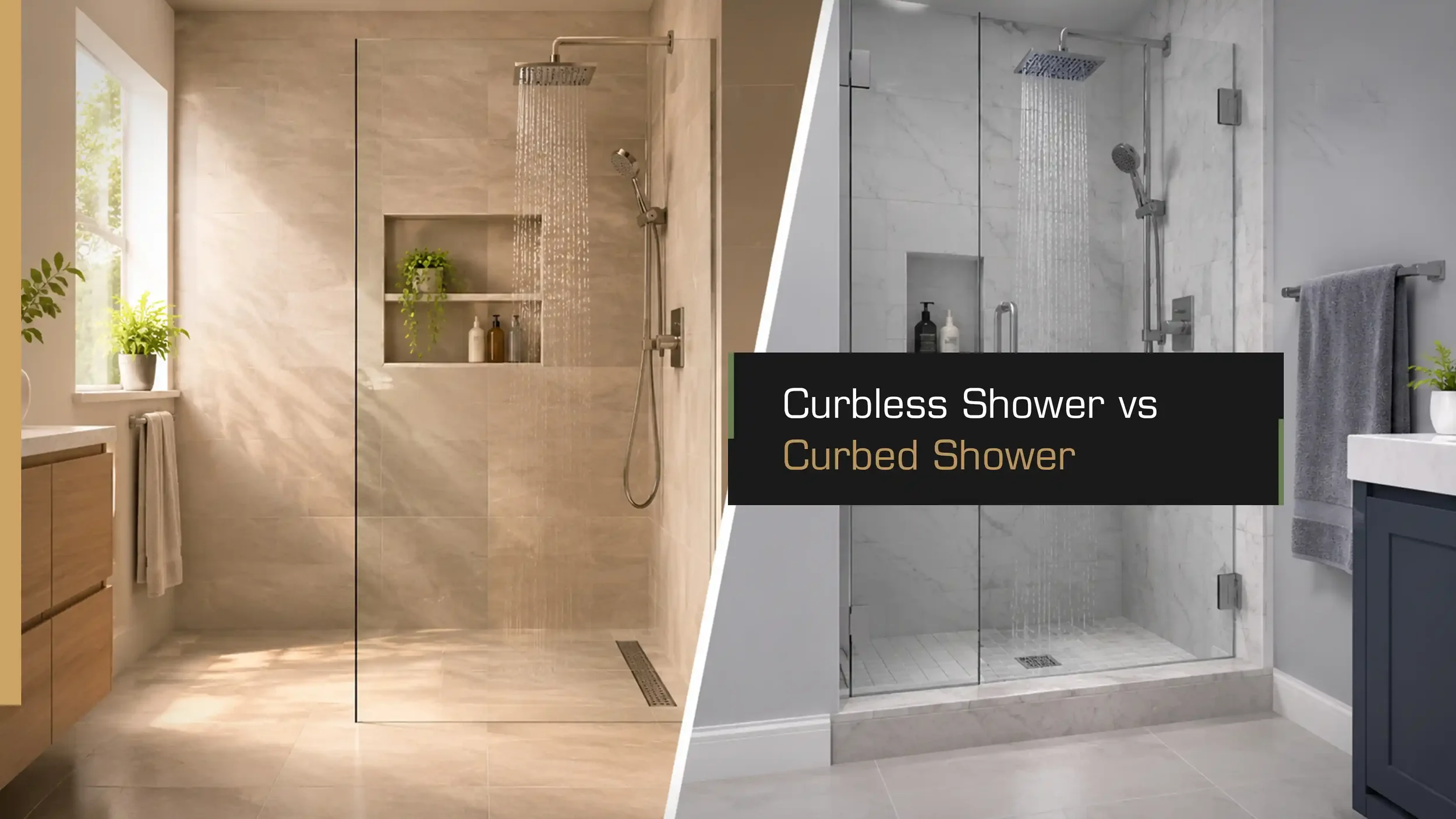 Curbless Shower vs Curbed Shower: Which Is Right for Your Bathroom?