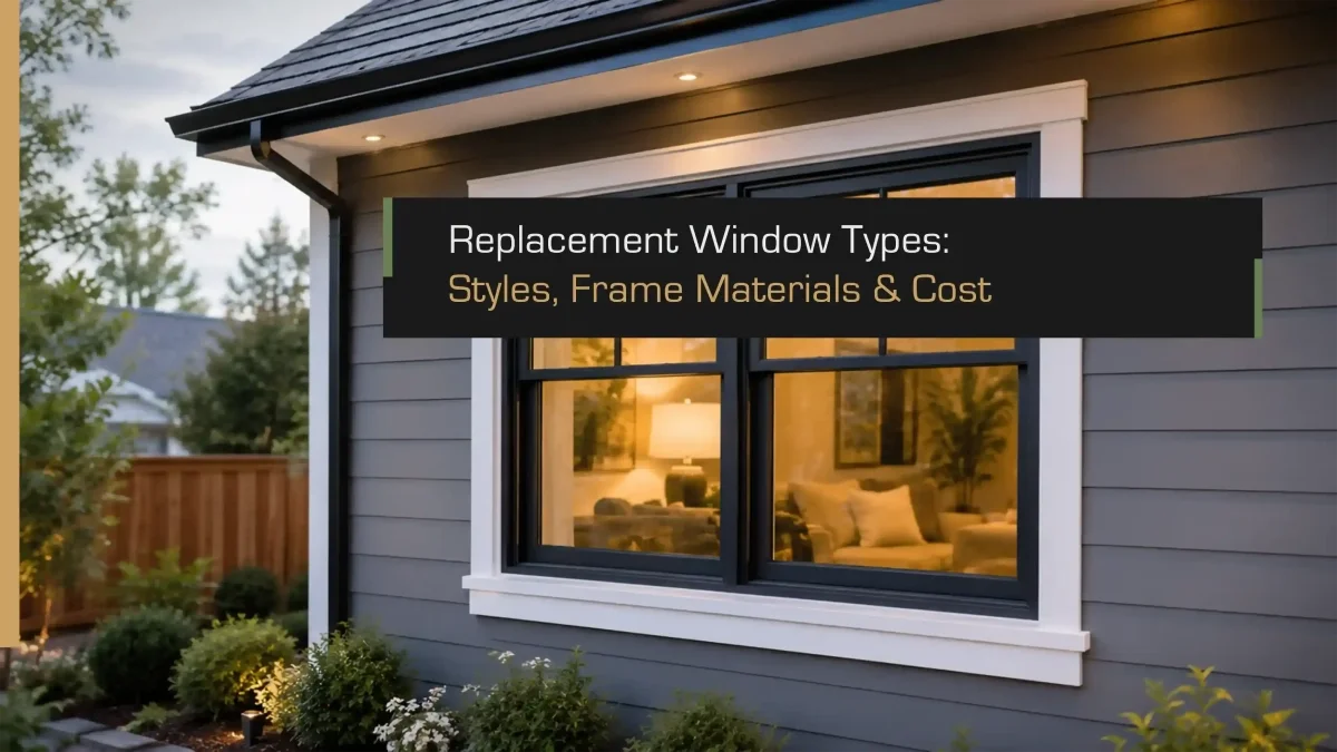 Replacement Window Types: Styles, Frame Materials &amp; Cost