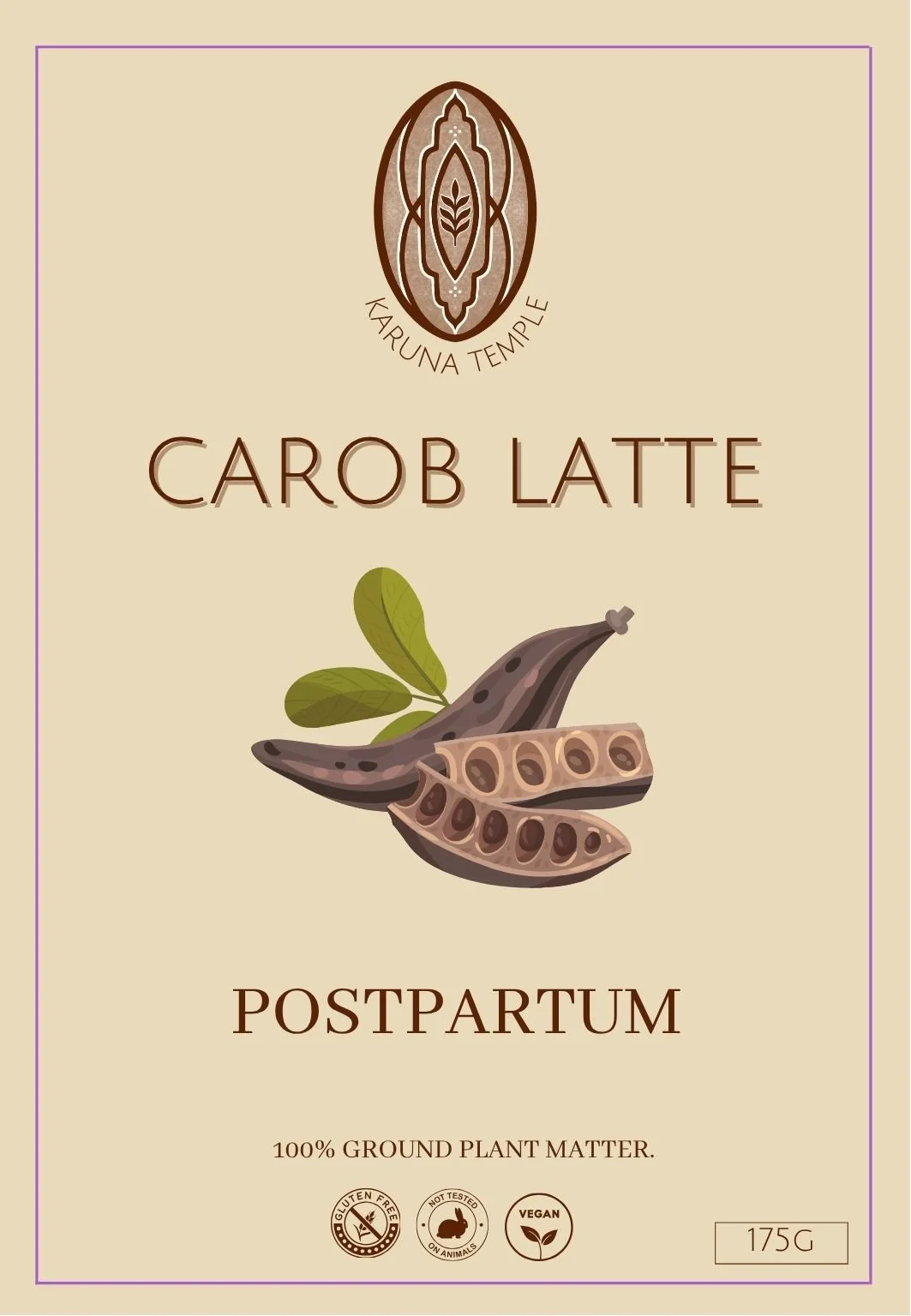 Carob Latte Postpartum