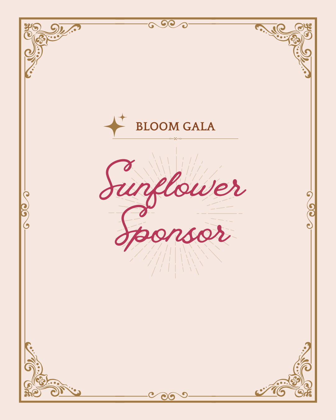 Sunflower Sponsor Package
