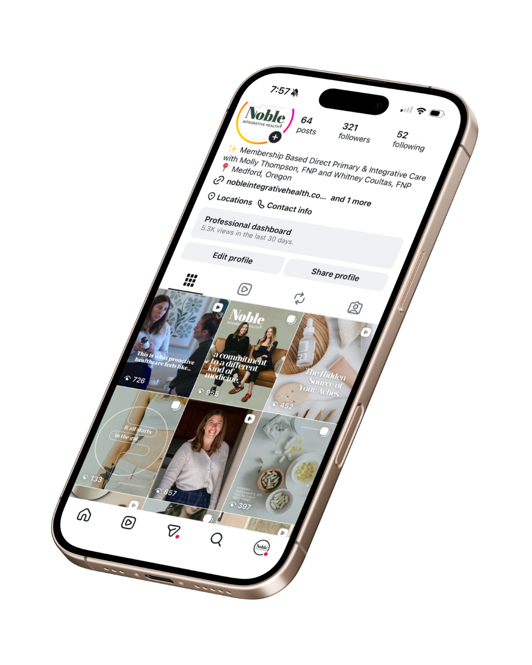Noble Integrative Health | Social Media + Content Batching