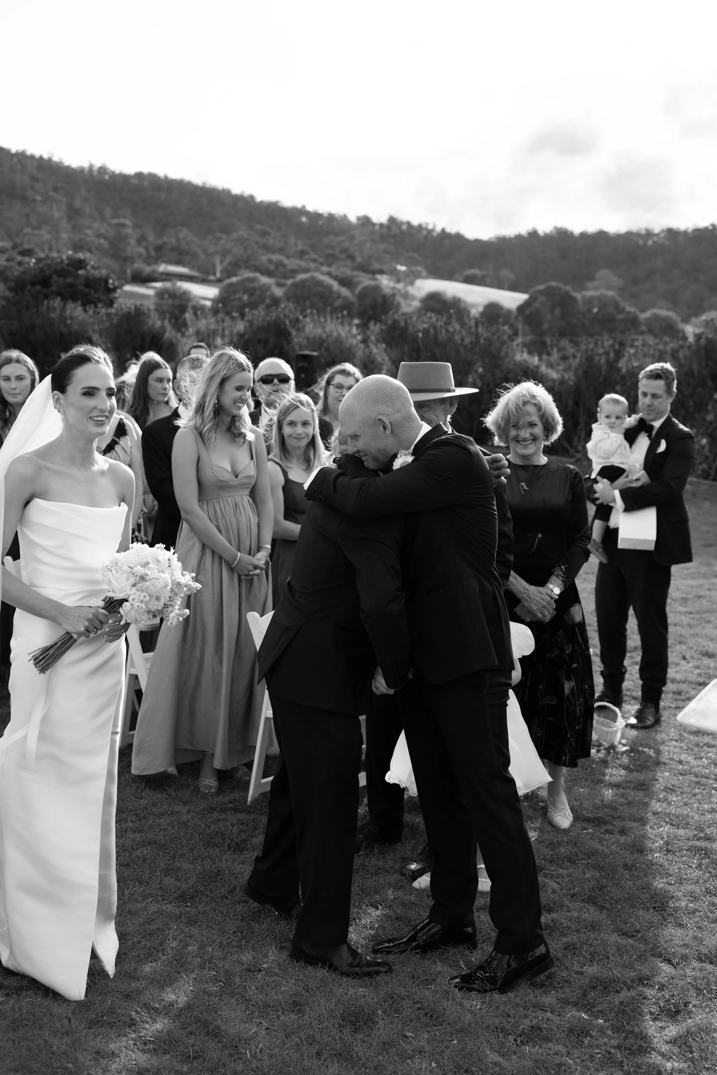 Frogmore Creep Winery - Luxury Hobart Wedding - B&W4.jpg