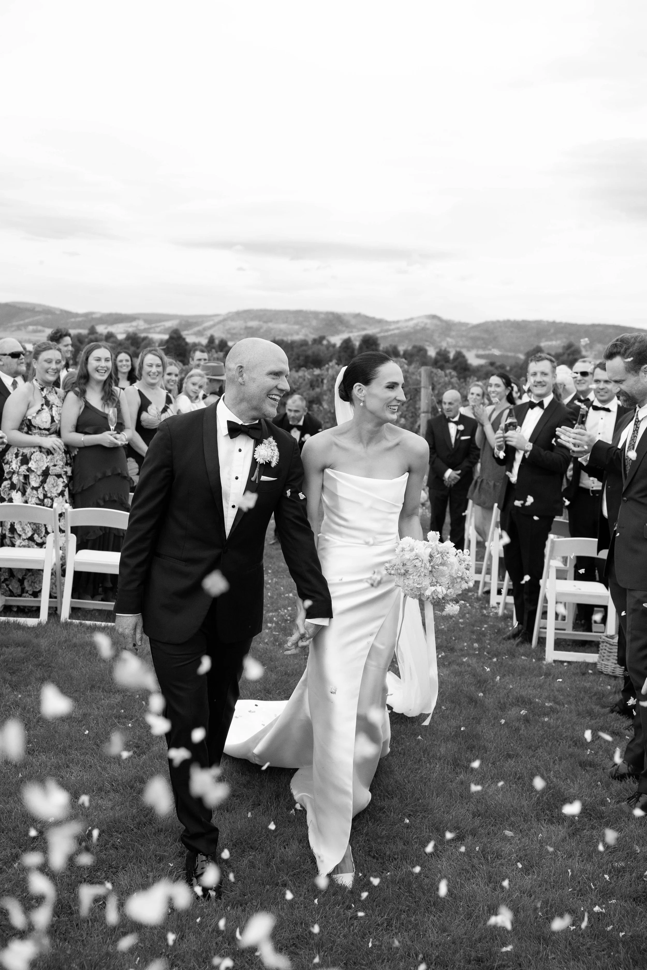 Frogmore Creep Winery - Luxury Hobart Wedding - B&W49.jpg