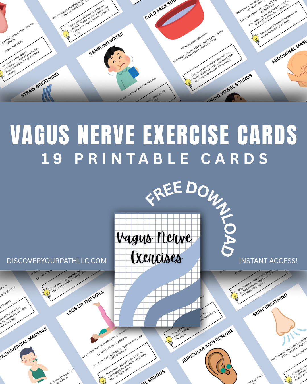 Free Printable Vagus Nerve Exercise Cards — Discover Your Path LLC
