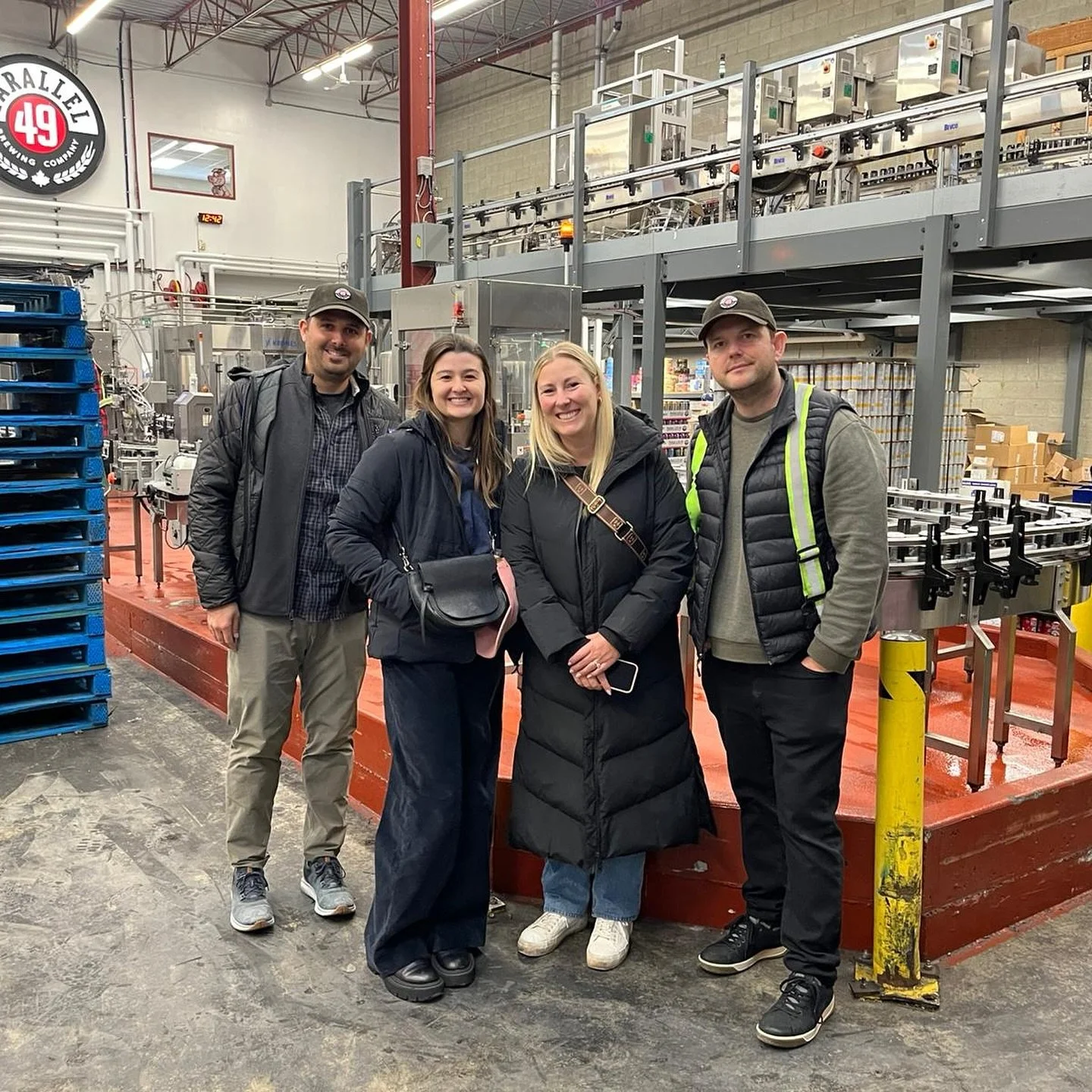 Thanks to the team @parallel49beer for the fantastic tour.  Those chicken sammies not bad either 🐓  I hear they raise very nice chickens which are all named Justin. #craftbeer #vancouver