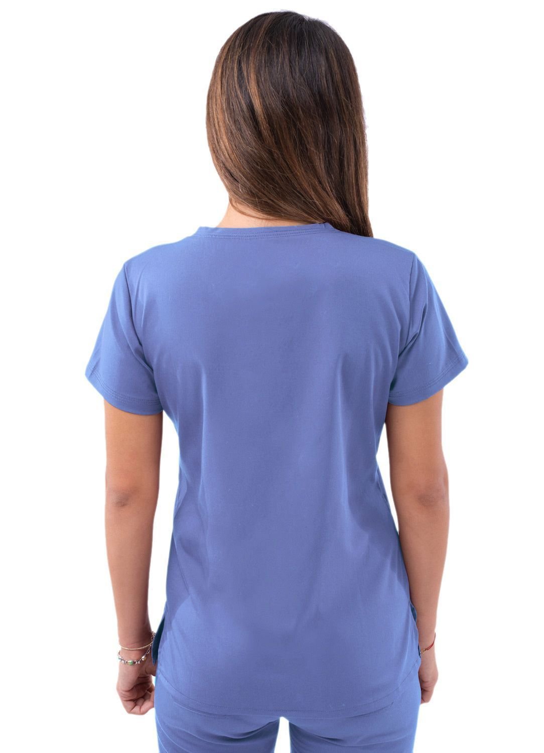 Women’s Sweetheart V-neck Scrub Top _CeilBlue2.jpeg