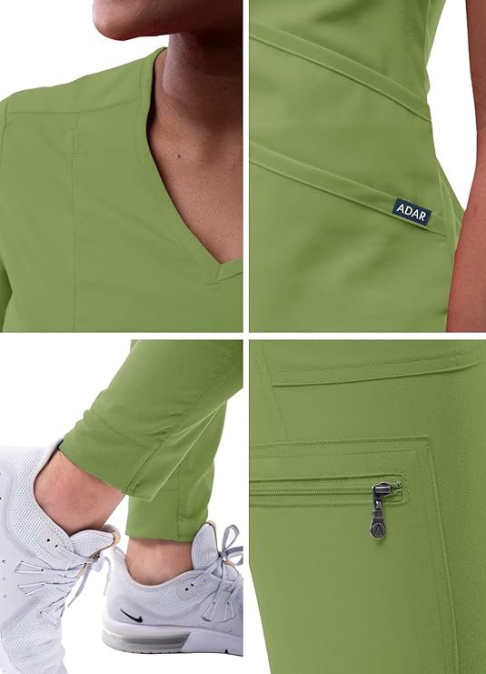 Women's Flawless Scrub Set_Spring Leaf3.jpeg