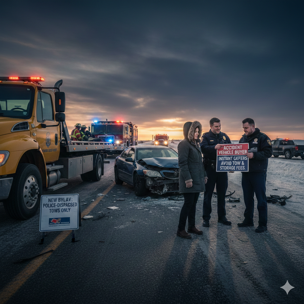 Alberta predatory towing rights and selling on scene