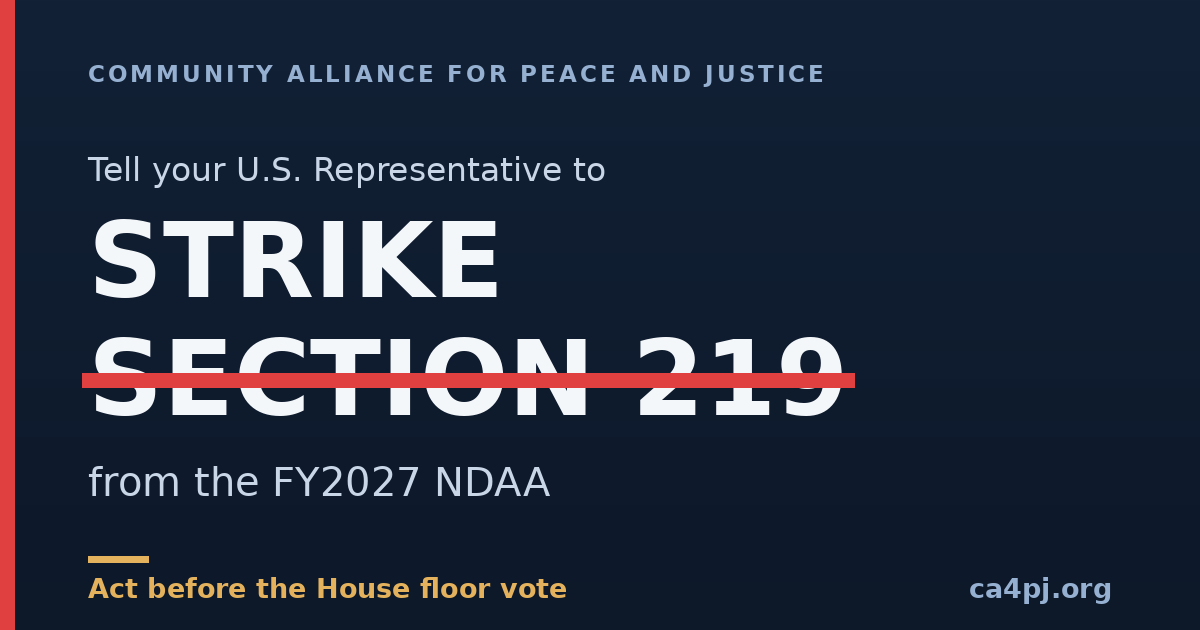 Don't Let Congress Lock In Israeli Weapons Contracts Forever