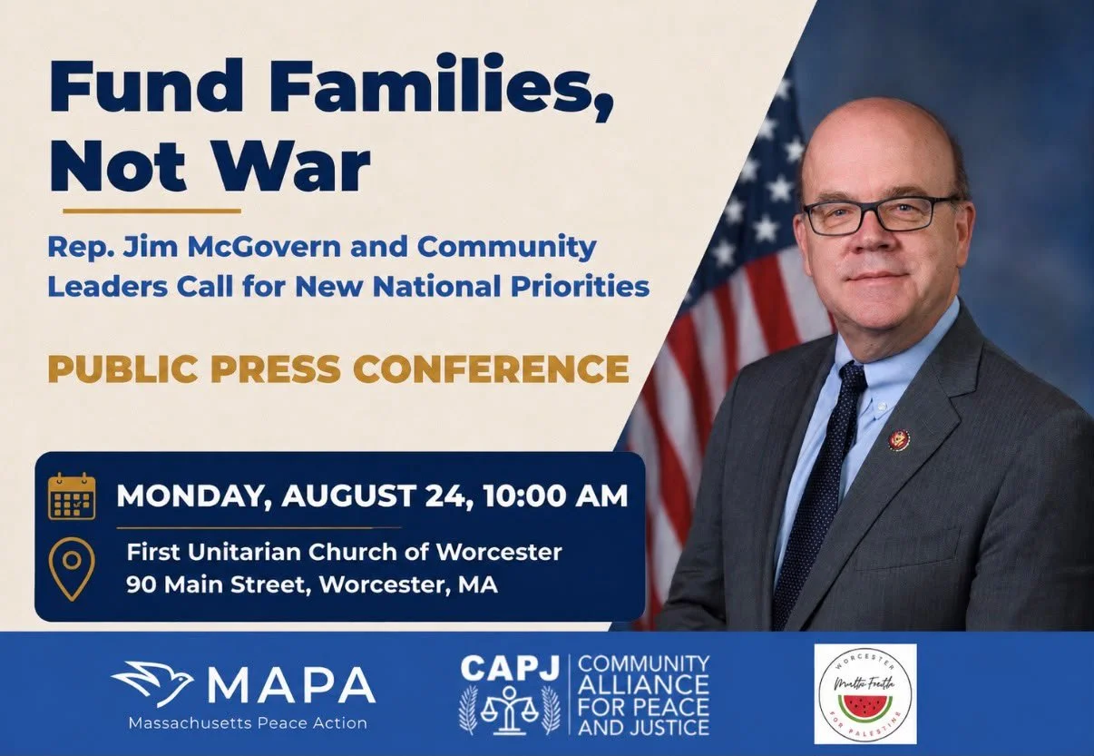 CAPJ and Affiliates Host Press Conference for Congressman Jim McGovern