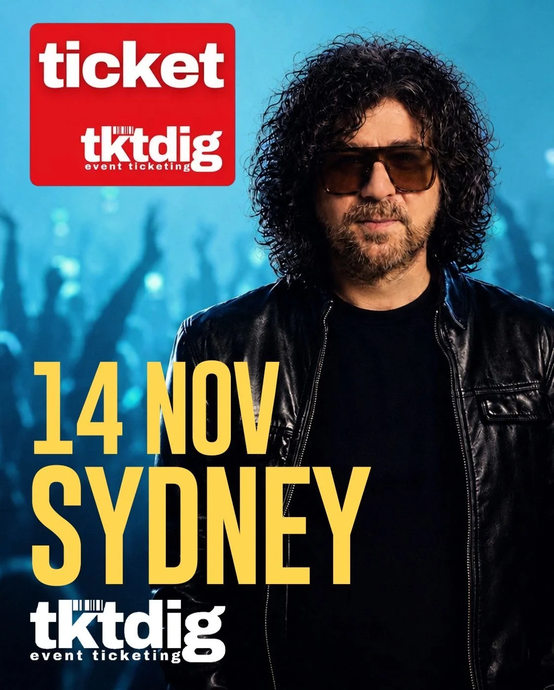 Event poster for Mansour live concert in Sydney 