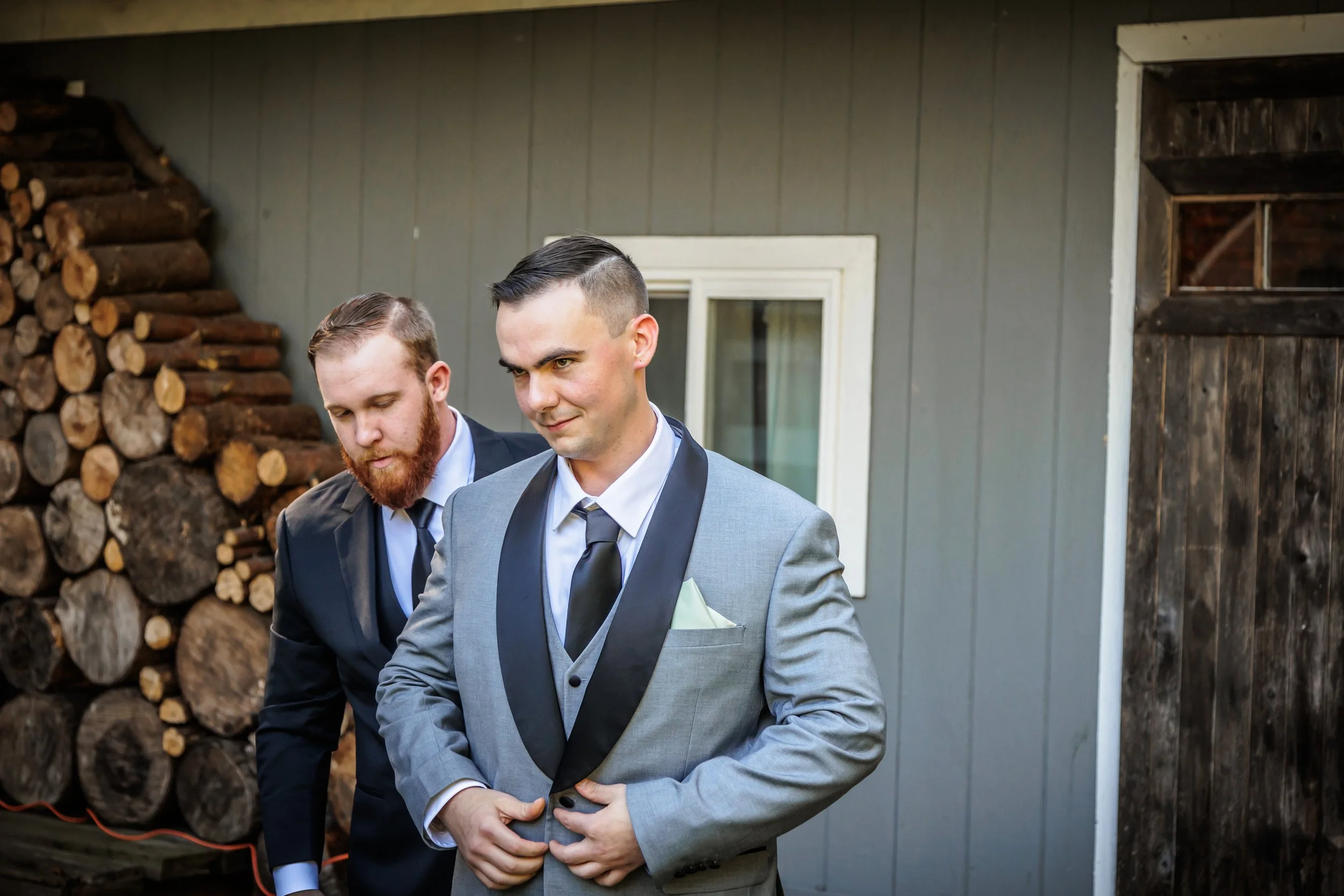 Professional barber providing on-location grooming for events
