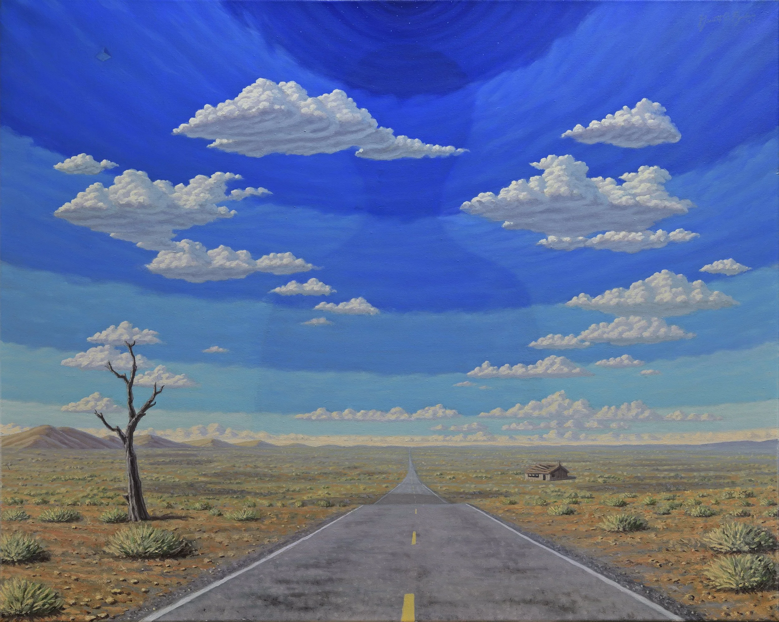 The Valley, 2024, oil on canvas - 72.5 x 91 x 2 cm