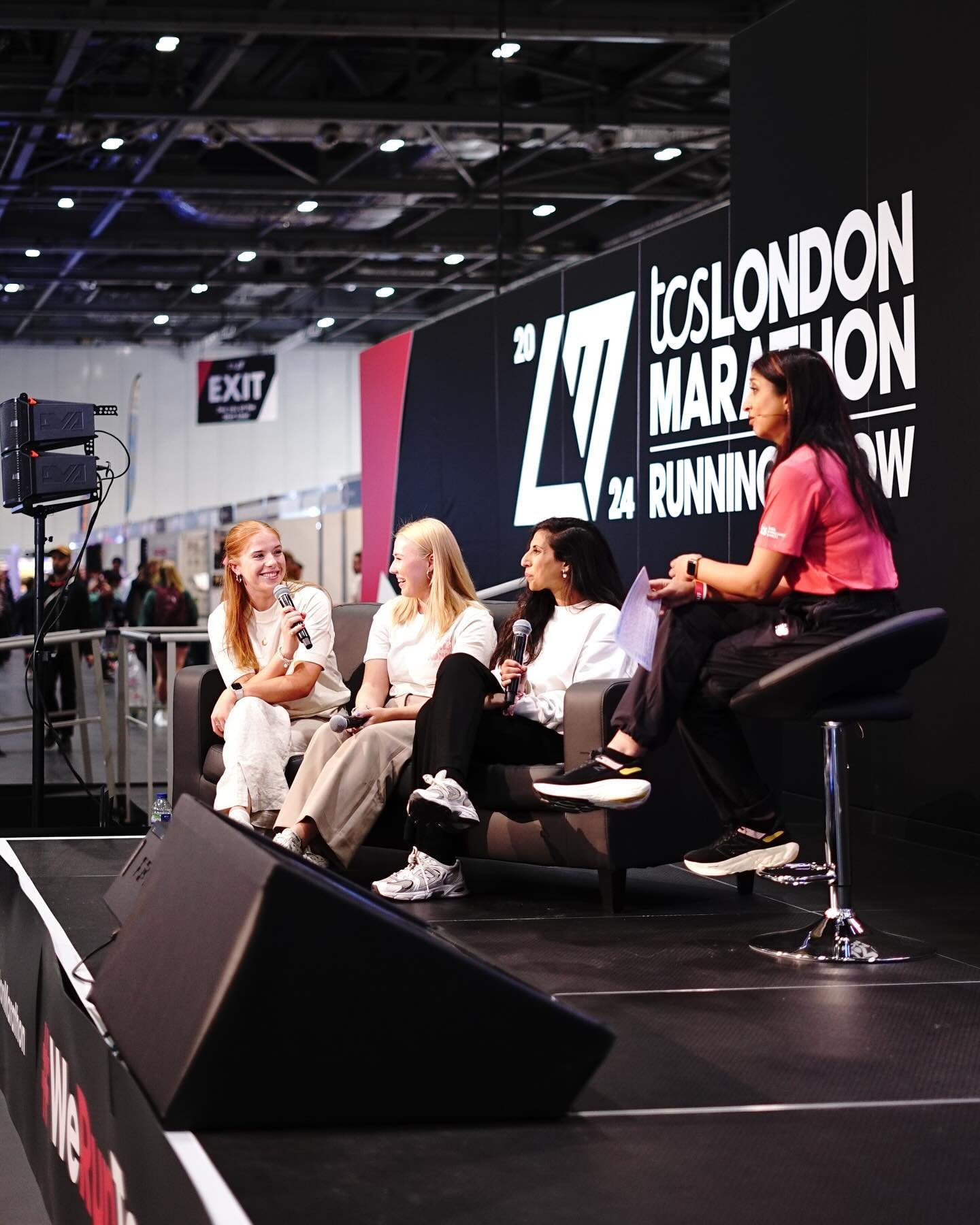 Just 3 nervous TGR girls trying to do a thing 🩷🧡

Trying and THRIVING!! Last week, me, @lucyhague97 and @kiz1988 went down to the @londonmarathon show to do a panel talk: The Safe, Sweaty, Supportive Space with TGR 🥹🥹

The best time with the best