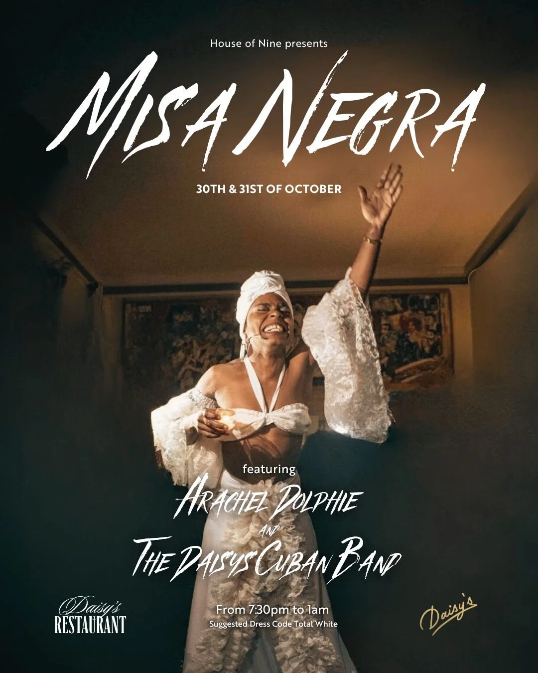 Tonight &amp; tomorrow... step into the ritual. ✨
La Misa Negra is more than a show. It&rsquo;s Yoruba spirituality, Bantu rhythms, Tango Congo, Afro Latin &amp; Cuban Jazz, all in one unforgettable night.

⚪ Dress code: Total white
Don&rsquo;t just 