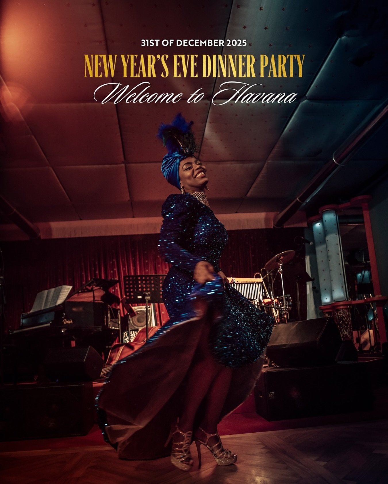 💃 Capodanno si accende all’Havana!
Lasciati trasportare dal ritmo travolgente di Cuba e dall’energia esplosiva di Arachel Dolphie.
🌴 Una notte di pura passione, musica e magia tropicale ti aspetta.

🥂 Dinner Experience: €320 a per
