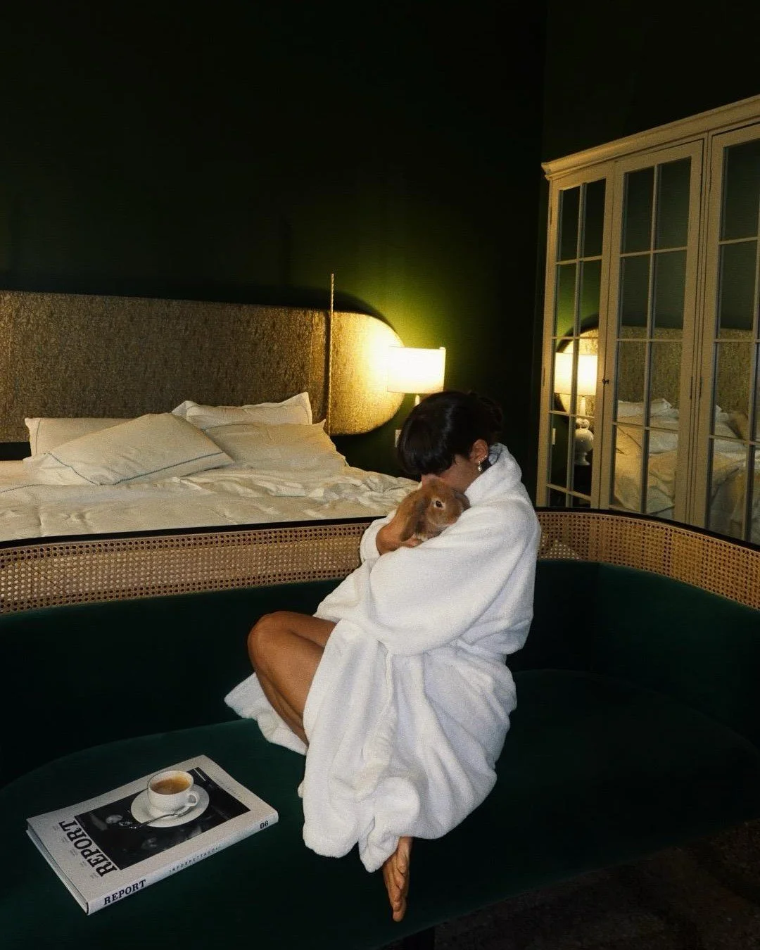 At our hotel, everyone is welcome &mdash; truly everyone. 🤍
Meet the star of the day: @lucreziaworthington's adorable bunny, enjoying our iconic suite with original marble and frescoed ceilings. ✨

#HouseOfNine #HotelNumberNine #PetFriendlyLuxury #F