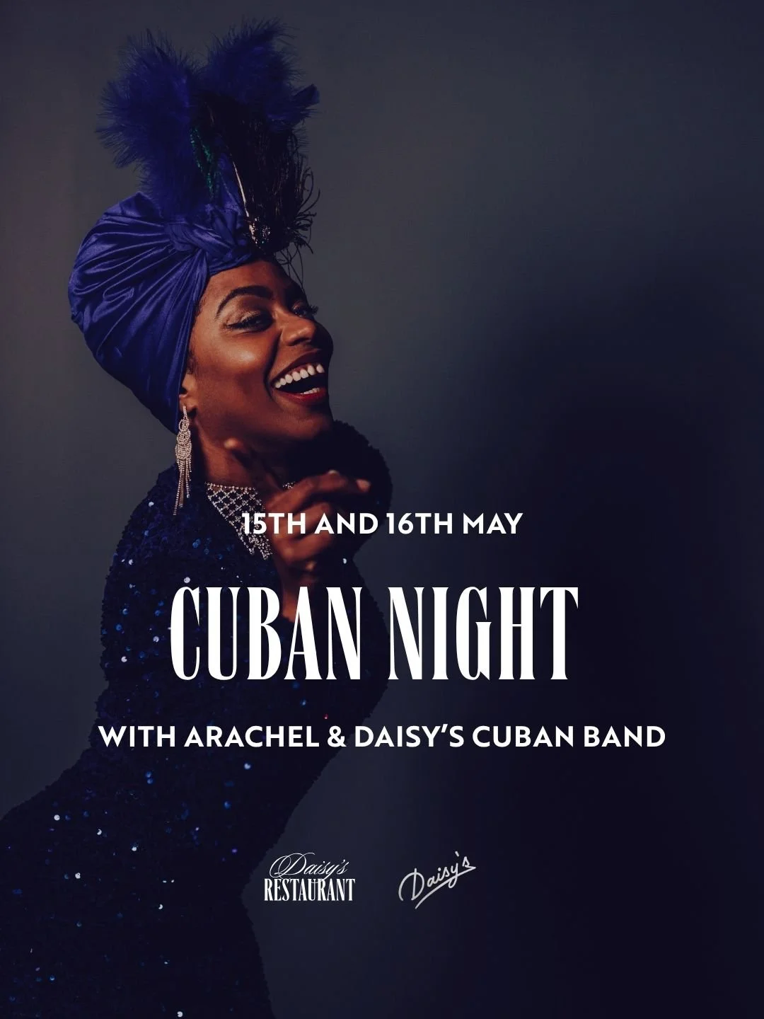 <span class="sqsrte-text-color--custom" style="color: #C6830A">SOLD-OUT (PRIVATE) -</span> CUBAN NIGHT WITH ARACHEL &amp; DAISY’S CUBAN BAND