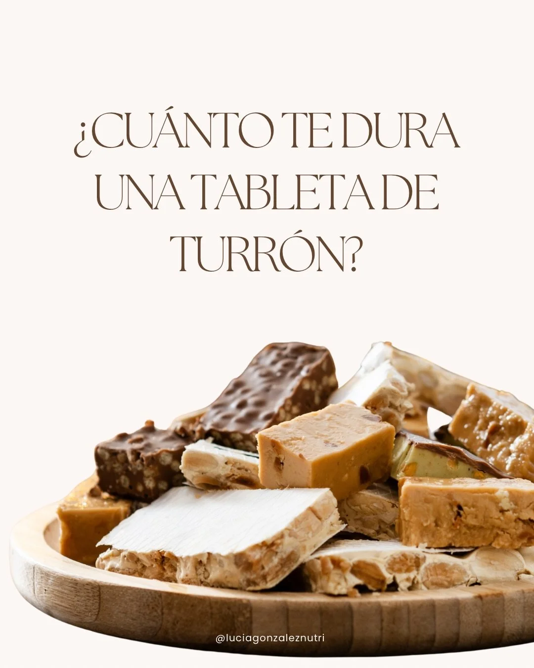 💭 &iquest;Cu&aacute;nto te dura a ti la tableta de turr&oacute;n? 

Si cuando la tienes delante sientes urgencia por acabarla r&aacute;pido,
si piensas &ldquo;ya que empiezo&hellip;&rdquo;
o si cuando te sales &ldquo;un poco&rdquo; luego viene la cu