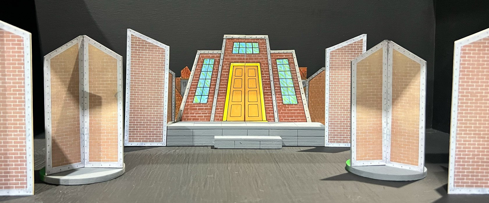 Factory exterior from Charlie and the Chocolate Factory Set Hire