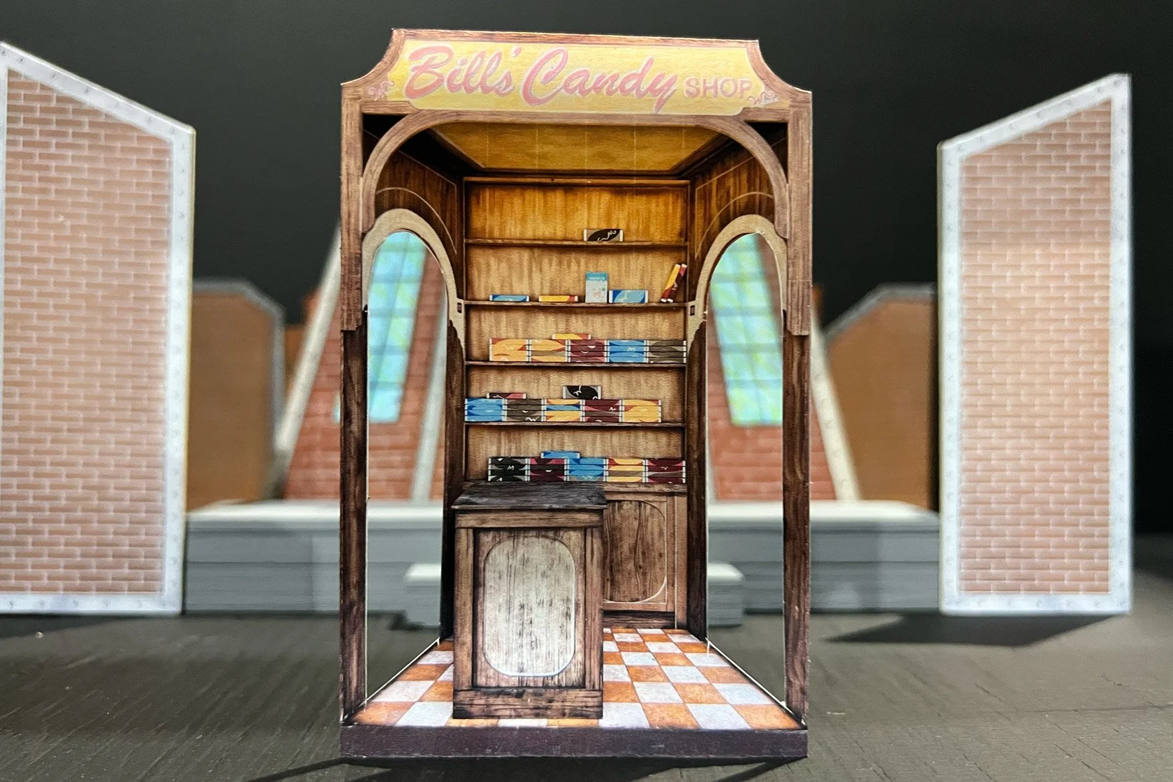 Candy shop from Charlie and the Chocolate Factory Set Hire