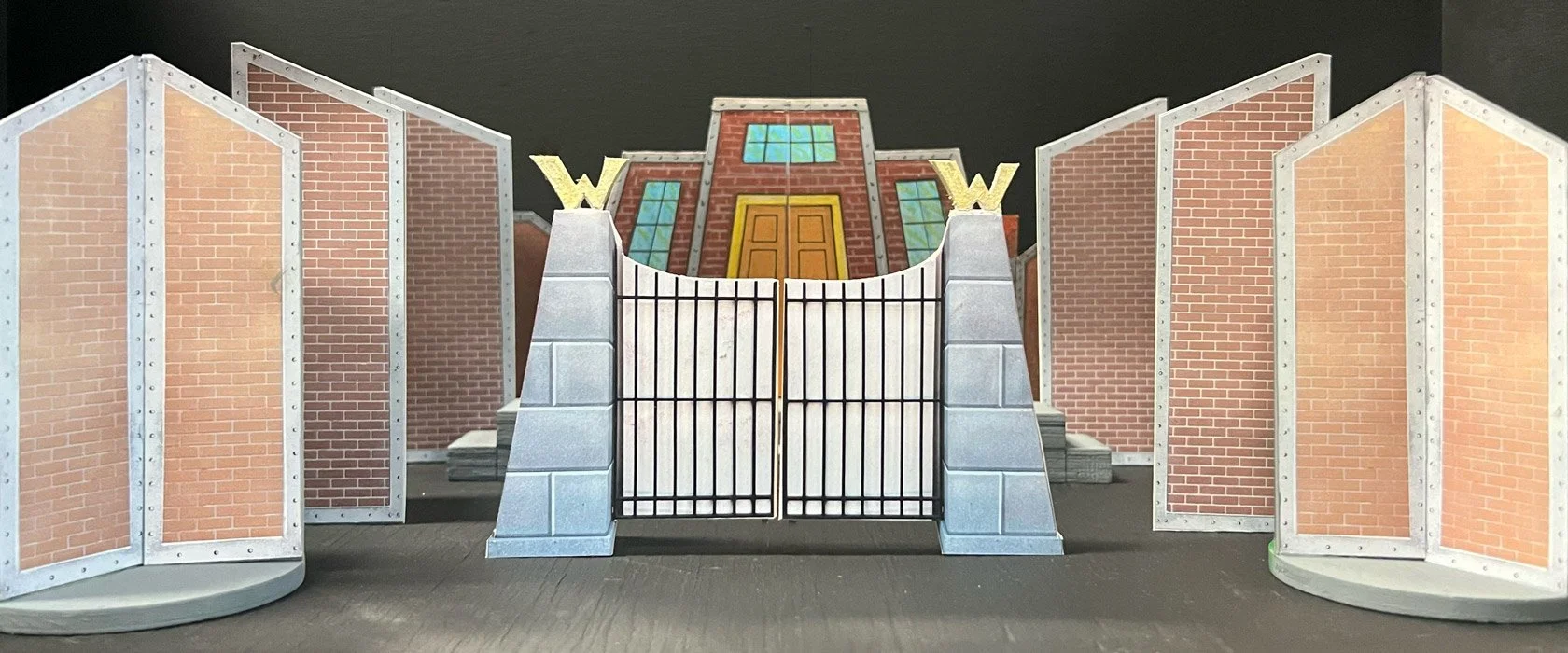 Factory gates from Charlie and the Chocolate Factory Set Hire