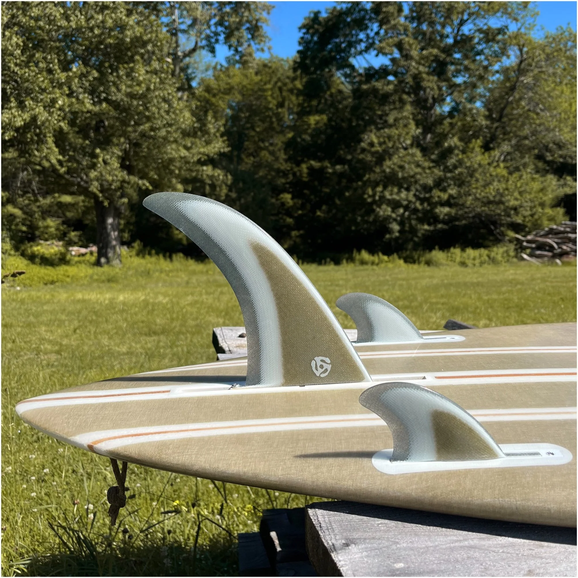 8.5” Street Crab & 2.5”side bite fins (2+1) Hydrophile X Carrier Craft Collab