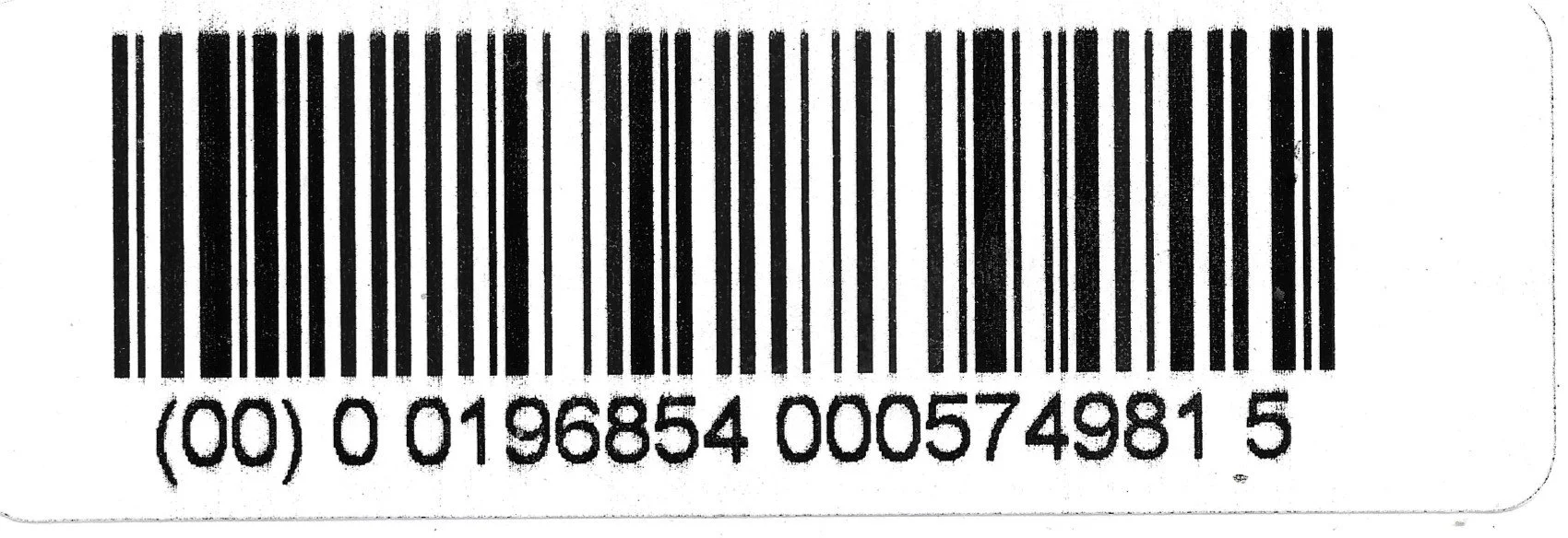 Small barcode label