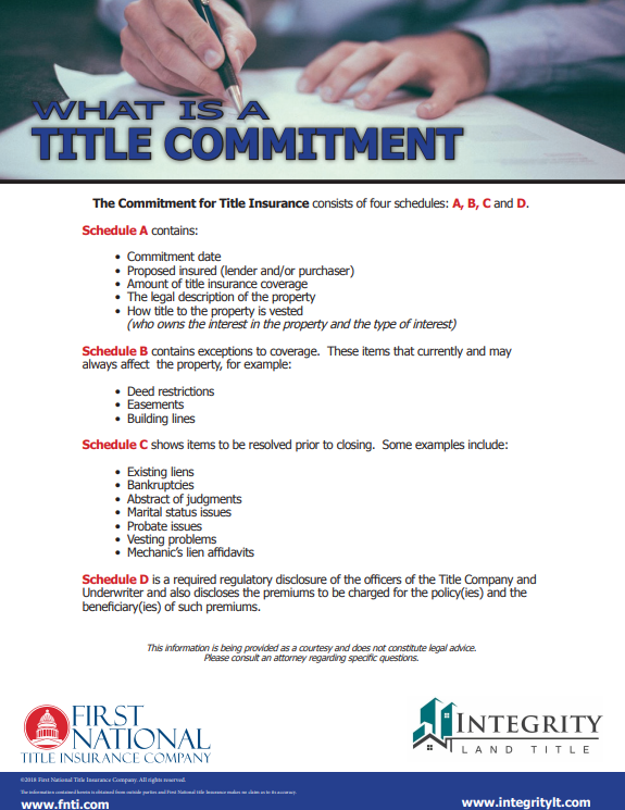 What is a Title Commitment